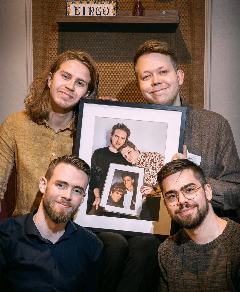 Teymið á Bingo Drinkery inni á barnum